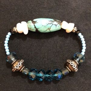 New Release – Custom Healing stretch Bracelet by Christopher B..Vintage Stones.